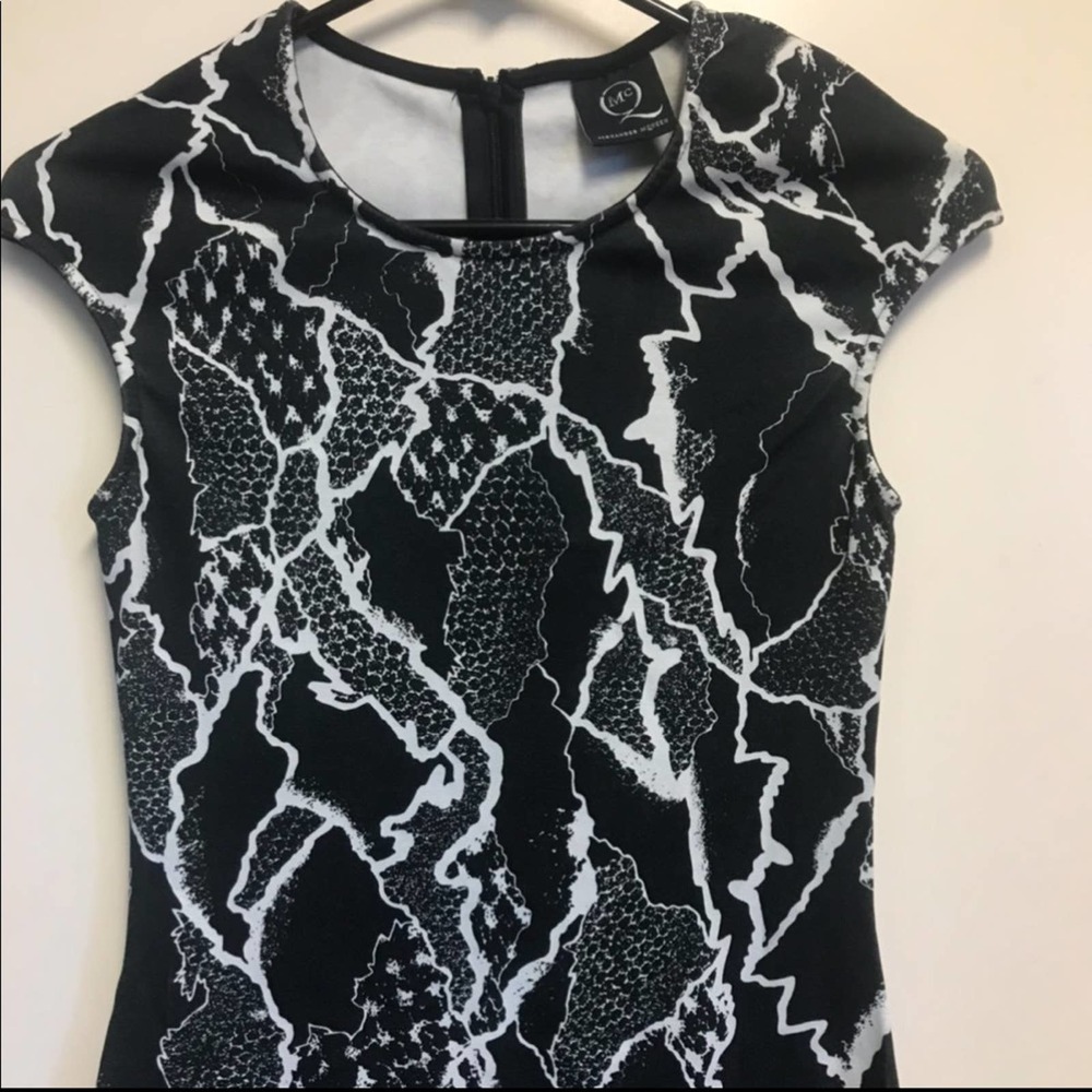 McQ Alexander Mcqueen Body-Con Black Dress Small